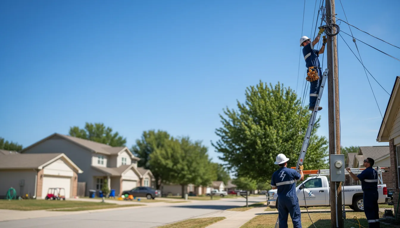 Residential electrician providing installation services in North Aurora, IL